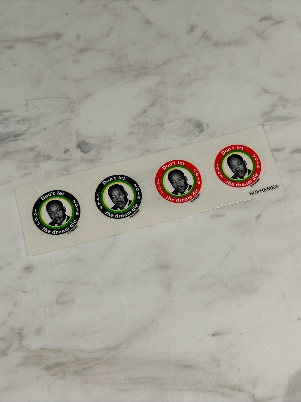 Supreme Martin Luther King Jr.  Small Stickers